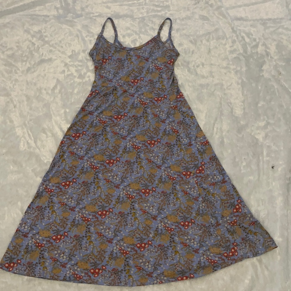 womens flowered tank midi dress